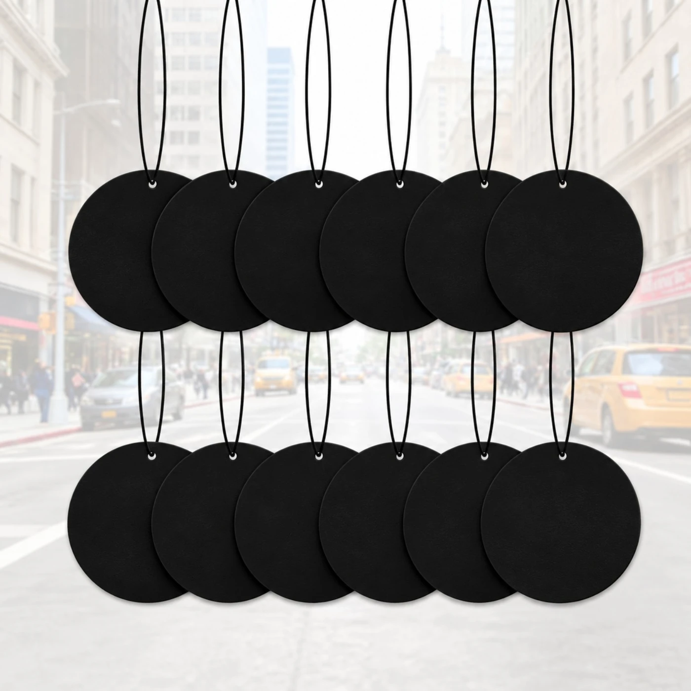 Personalised car air fresheners — blank product template