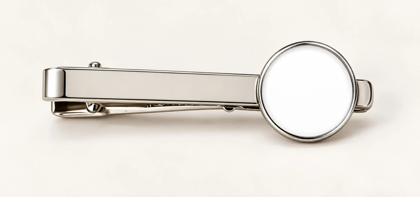 Personalised tie clip — blank product template