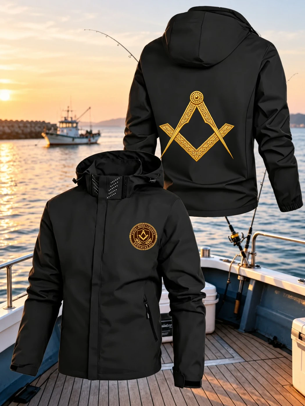 Brothers All Black Hooded Jacket