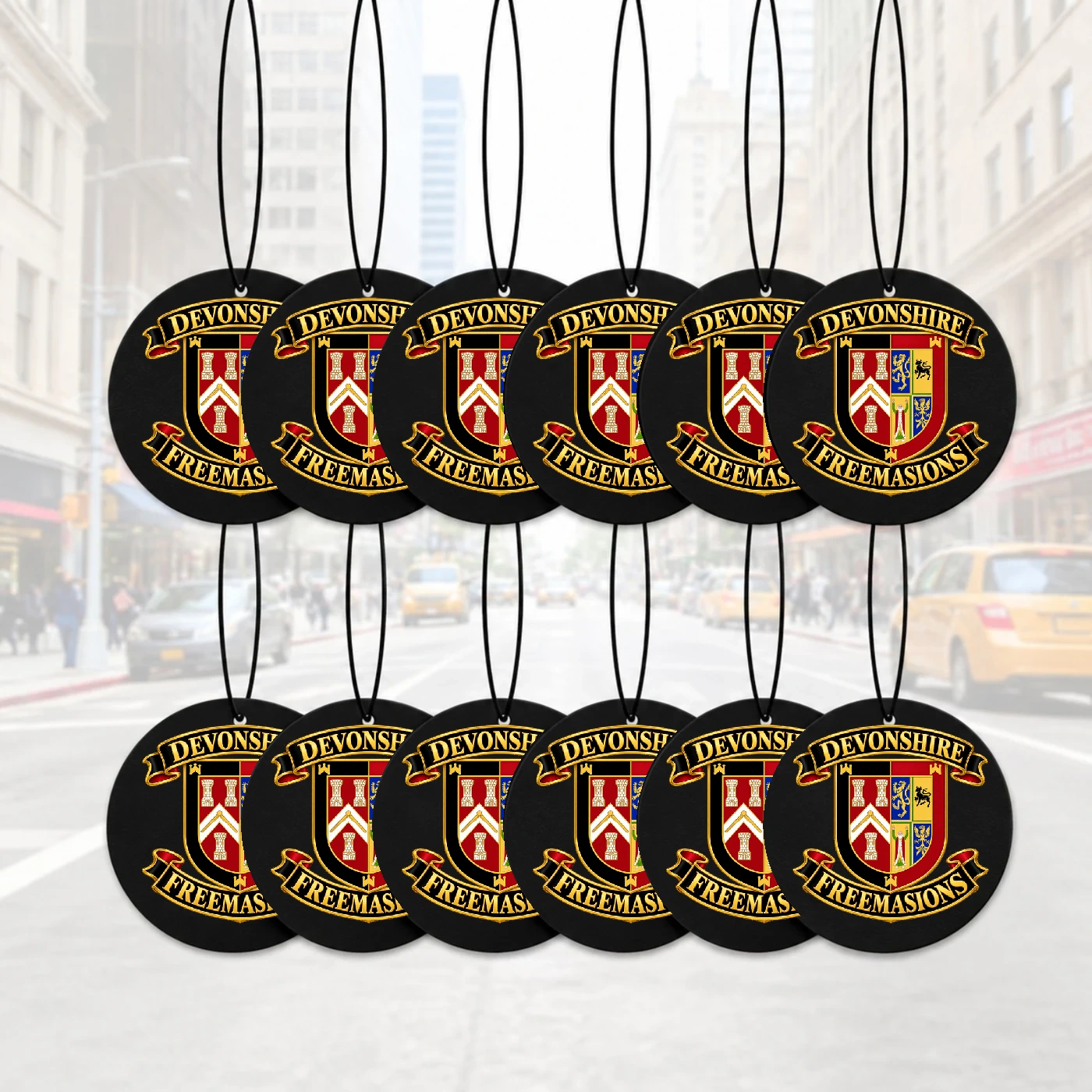 Printed Smart Devonshire Car Air Fresheners — Pack of 30