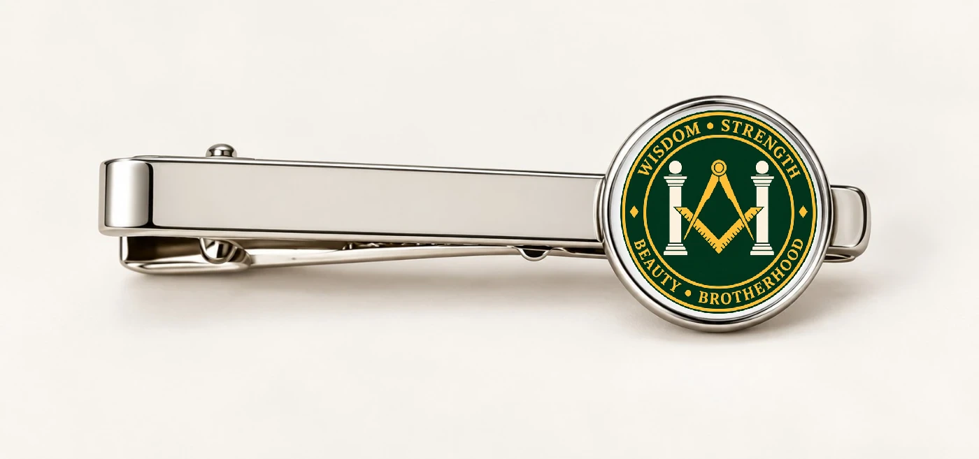 Wisdom Strength Beauty Brotherhood Tie Pin