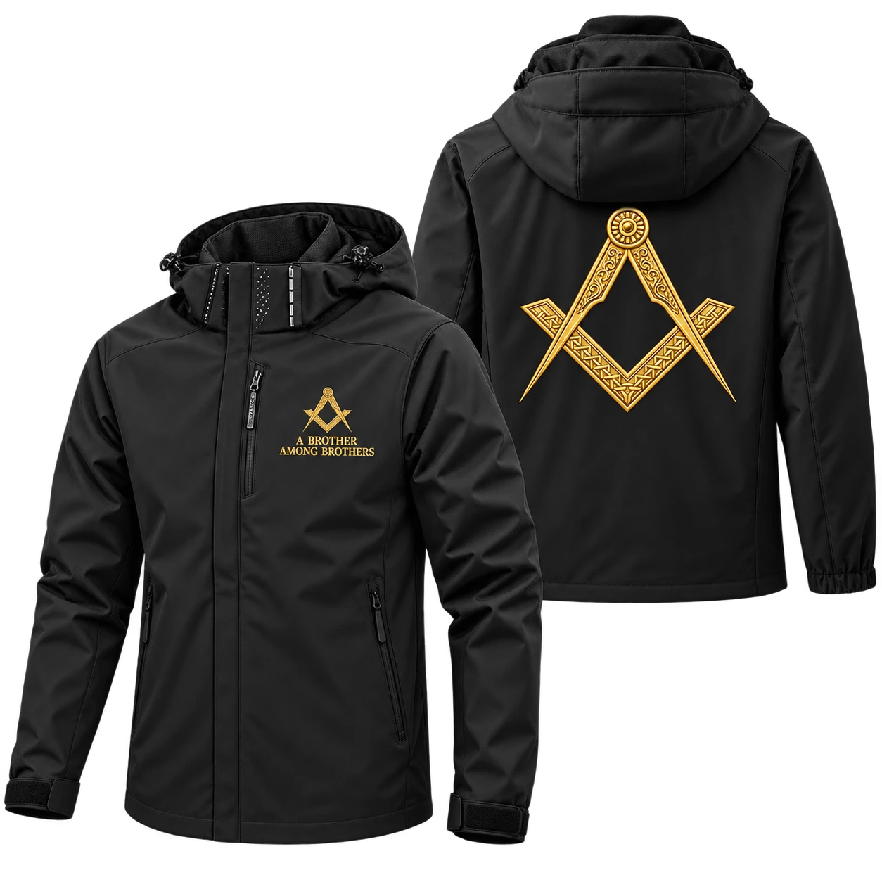 A Brother Among Brothers — Black Hooded Jacket